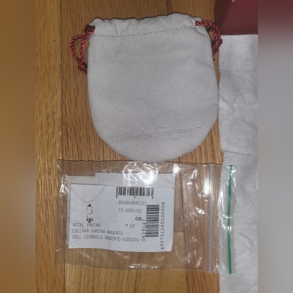 21. AUTHENTIC SALVATORE FERRAGAMO BALLET SHOE CHARM NECKLACE - Picture 4 of 8